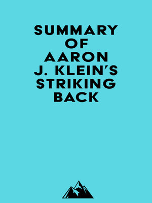 cover image of Summary of Aaron J. Klein's Striking Back